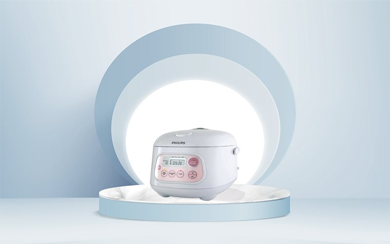 Nồi cơm điện Philips hiện đại, tích hợp nhiều tính năng giúp tối ưu hoạt động